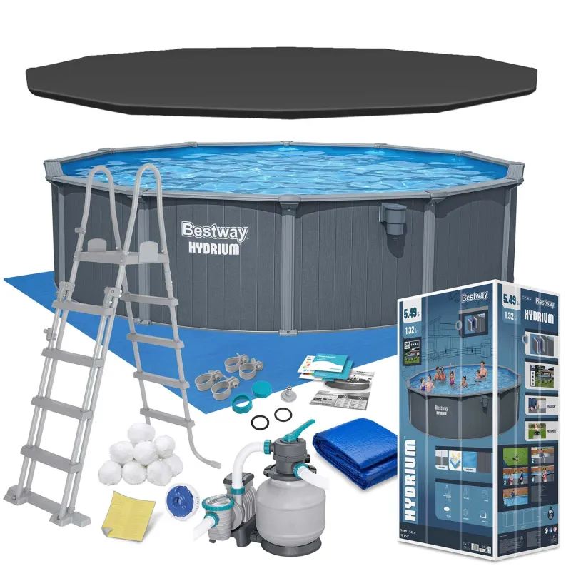Bestway 561CS Piscine de Jardin 549 x 132 cm, idéale pour les activités extérieures