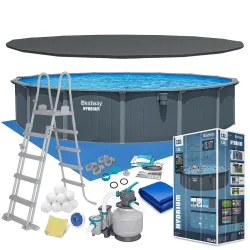 Piscine de Jardin Panneaux 732 x 132 cm, idéale pour l'extérieur
