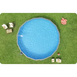 Piscine de Jardin 732 x 132 cm, conception en panneaux, parfaite pour toute l'année
