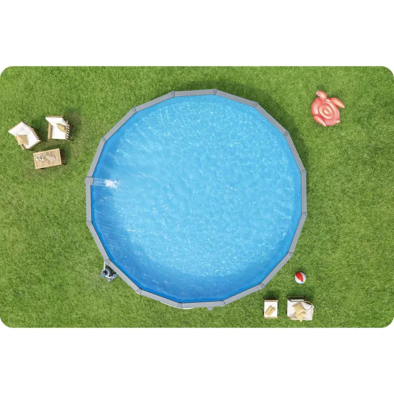 Piscine de Jardin 732 x 132 cm, conception en panneaux, parfaite pour toute l'année