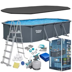 Piscine de jardin pannelée toute l'année 732x366x132 cm 13-en-1 Bestway 561CW