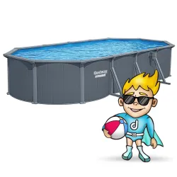 Piscine de jardin élégante 732x366x132 cm en panneaux Bestway 561CW