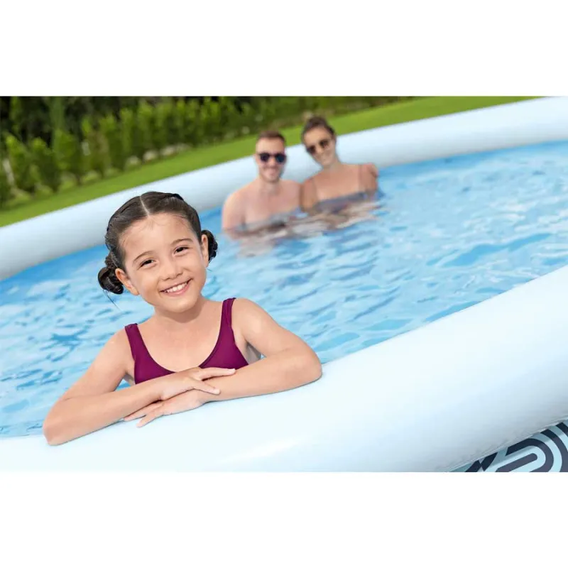 Piscine de jardin 457 x 84 cm, parfaite pour les journées d'été, détente au jardin
