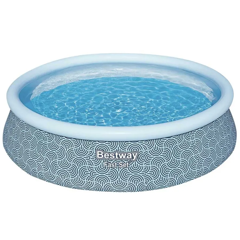 Piscine de jardin bleue 457 x 107 cm, parfaite pour la détente en extérieur
