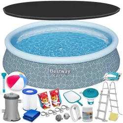 Piscine Bestway 57372 à Cadre 457 x 107 cm 18-in-1