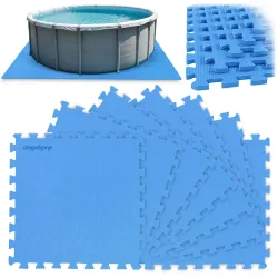 Tapis mousse sous piscine puzzle 50 x 50 cm 8 pcs