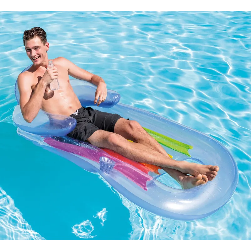 Matelas pour enfants, excellent pour la plage, couleur bleue