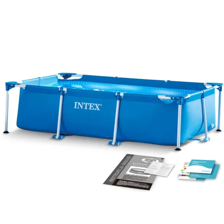 INTEX 28272 Piscine de jardin avec structure 300 x 200 x 75 cm, idéale pour l'extérieur