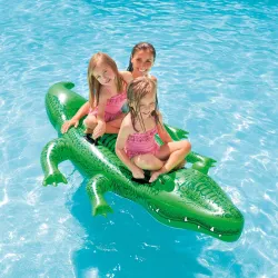 Crocodile gonflable 203 x 114 cm, parfait pour le jardin