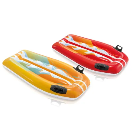 Planche de natation gonflable 112 x 62 cm INTEX 58165 rouge, jouet aquatique pour enfants