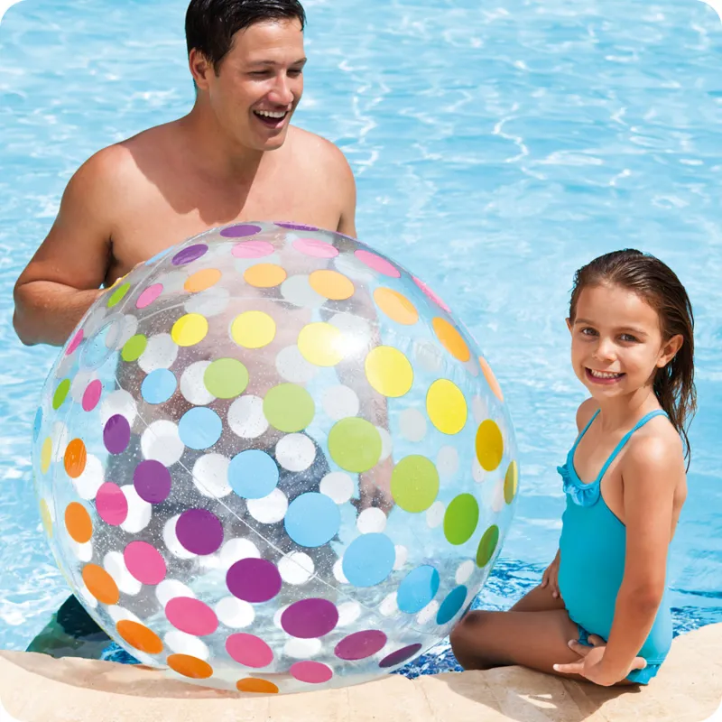 Ballon de plage gonflable 107 cm, idéal pour les jeux dans le jardin