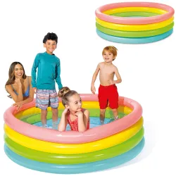Piscine Gonflable Arc-en-Ciel 4 Bagues 168 x 46 cm INTEX 56441
