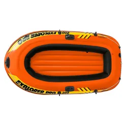 Bateau gonflable Intex Explorer PRO 200, bleu, idéal pour les loisirs nautiques
