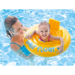 Cercle de natation gonflable 70 cm, idéal pour s'amuser dans le jardin ou à la piscine