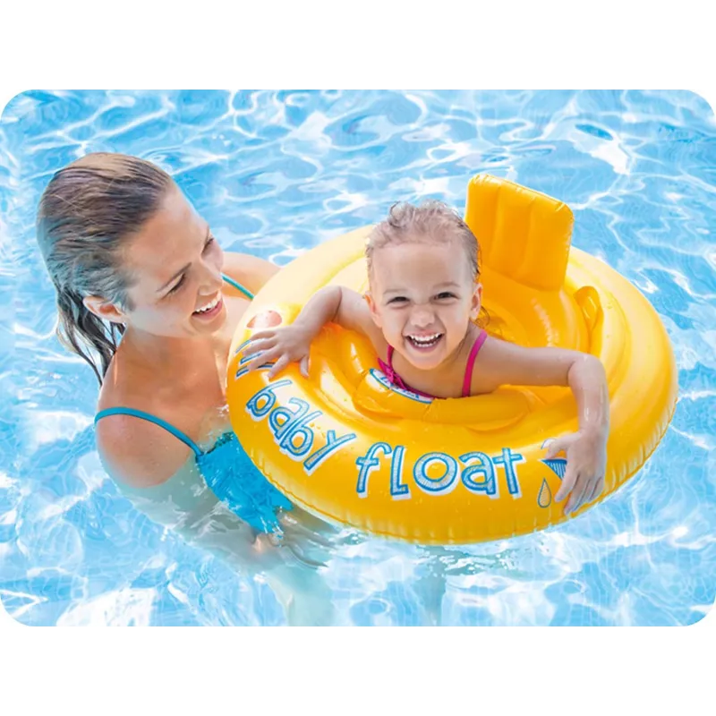 Cercle de natation gonflable 70 cm, idéal pour s'amuser dans le jardin ou à la piscine