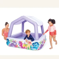 Piscine Gonflable avec Auvent Aquarium 157 x 157 x 122 cm INTEX 57470