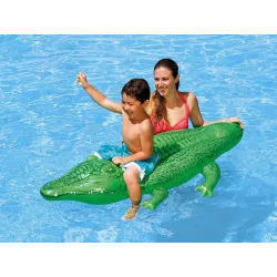 Crocodile flottant vert, parfait pour le jardin et la piscine