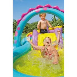 Centre de jeu gonflable dinosaures, parfait pour s'amuser en été