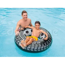 Bouée Monster Truck diamètre 114 cm, idéale pour les jeux aquatiques