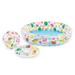 Piscine Gonflable Anneau et Ballon Set 122 x 25 cm INTEX 59460