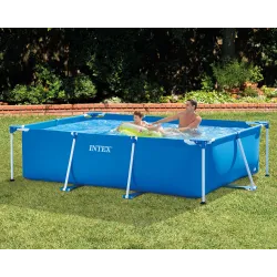 Piscine de jardin bleue 260 x 160 x 65 cm pour des journées rafraîchissantes