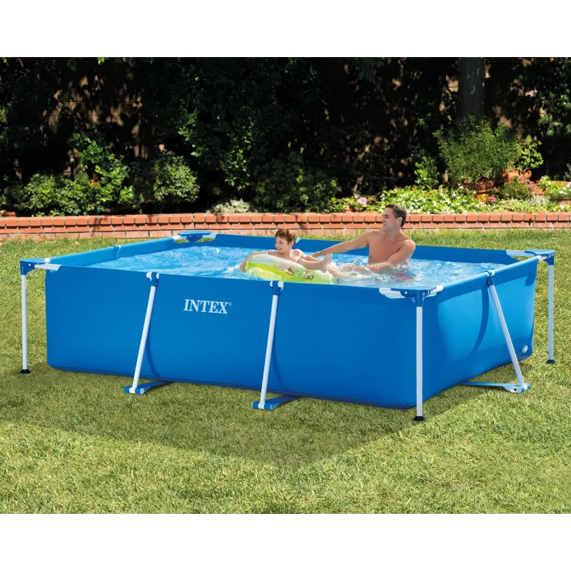 Piscine de jardin bleue 260 x 160 x 65 cm pour des journées rafraîchissantes