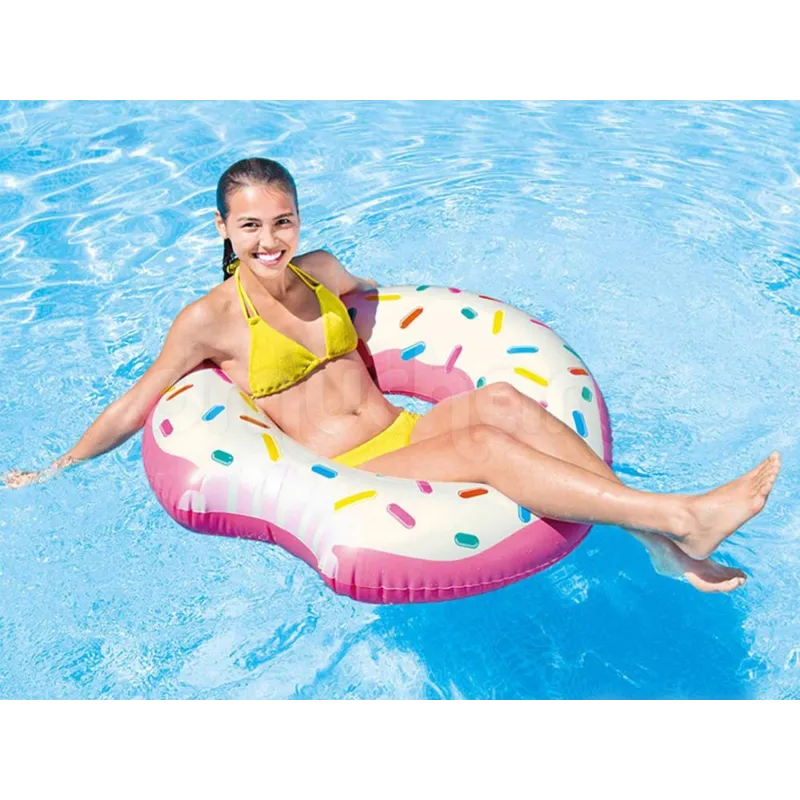 Bouée gonflable colorée, idéale pour des journées au jardin ou à la plage
