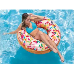 Bouée Donut 99 cm, idéale pour le jardin et les activités aquatiques