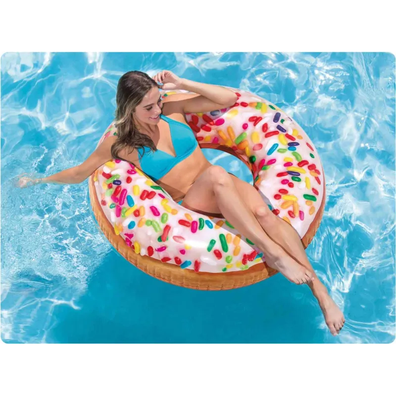 Bouée Donut 99 cm, idéale pour le jardin et les activités aquatiques