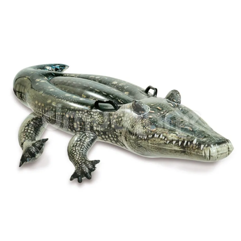 Matelas gonflable alligator 170 x 86 cm, parfait pour s'amuser dans l'eau cet été