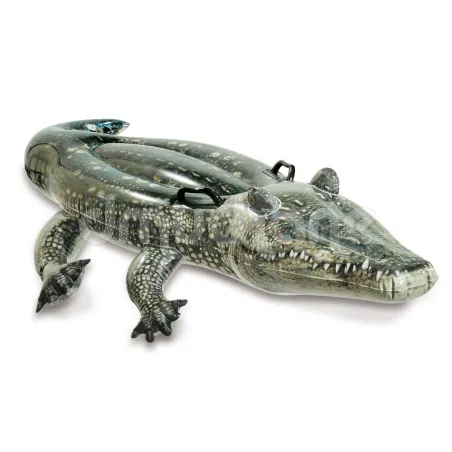 Matelas gonflable alligator 170 x 86 cm, parfait pour s'amuser dans l'eau cet été
