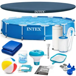 Piscine de jardin à structure 366 x 76 cm 16en1 INTEX 28212