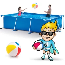 Piscine de jardin moderne 260 x 160 x 65 cm INTEX 28271 pour s'amuser dehors