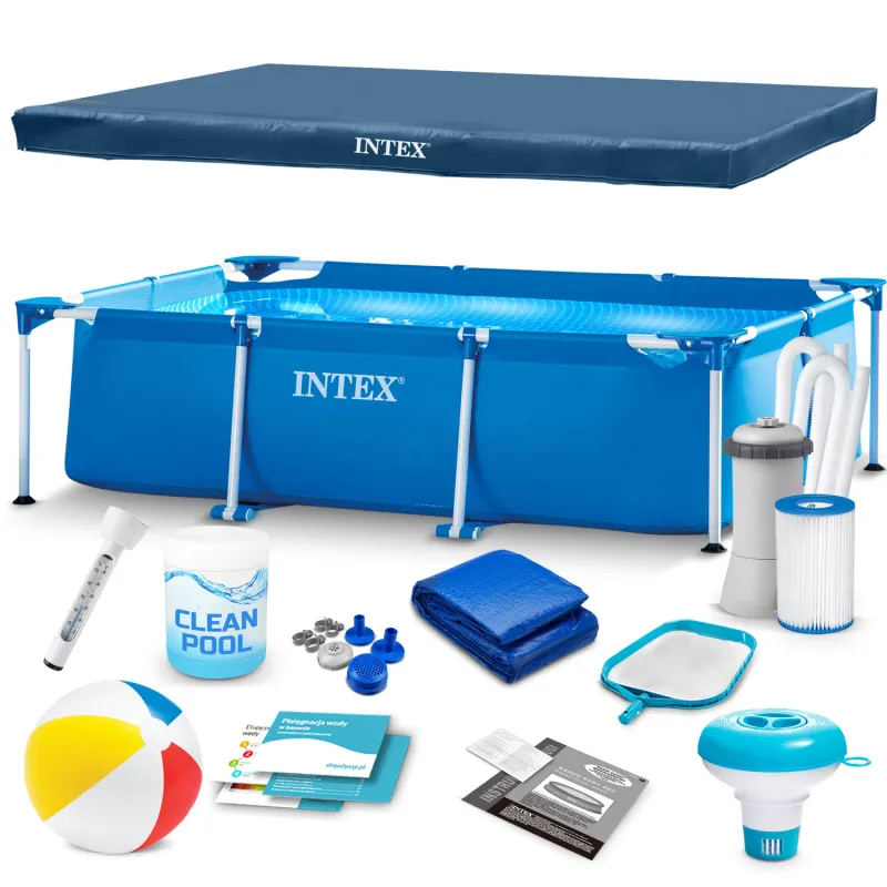 Piscine de Jardin 300 x 200 x 75 cm Set 15 en 1 INTEX 28272