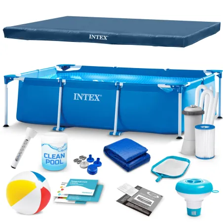 Piscine de Jardin 300 x 200 x 75 cm Set 15 en 1 INTEX 28272