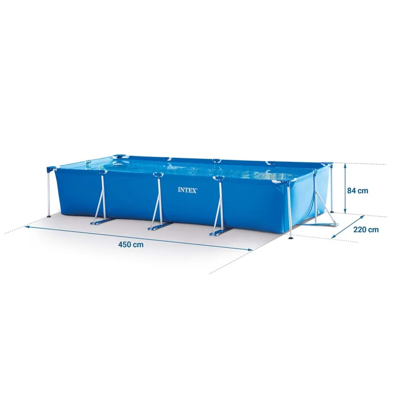 Piscine de jardin 450 x 220 x 84 cm parfaite pour les journées d'été en extérieur