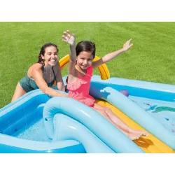 Parc de jeux gonflable avec attractions aquatiques, 244 x 198 x 71 cm, pour enfants