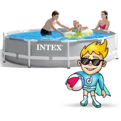 Piscine ronde de jardin 366 cm set 6 en 1 INTEX 26710