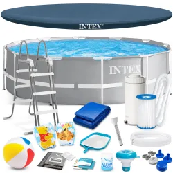 Piscine de jardin à cadre 366 x 99 cm avec 17 accessoires