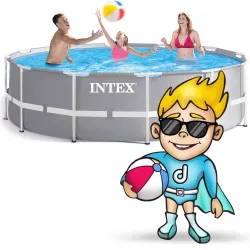 Piscine de jardin 366 x 99 cm parfaite pour se détendre dehors