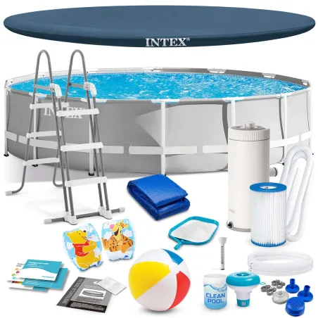 Piscine de jardin tubulaire 427x107 avec ensemble 17 en 1 pour le plaisir extérieur
