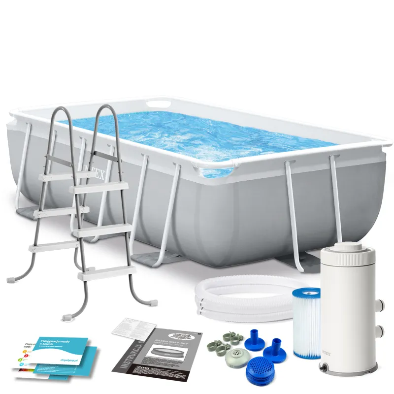 INTEX 26784 Piscine Tubulaire 300 x 175 x 80 cm Set 10en1