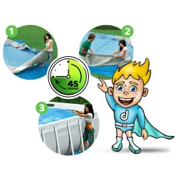 Piscine tubulaire 300 x 175 x 80 cm pour la détente dans le jardin