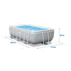 Piscine Tubulaire bleue 300 x 175 x 80 cm INTEX 26784