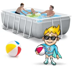Piscine Tubulaire 300 x 175 x 80 cm en PVC INTEX 26784