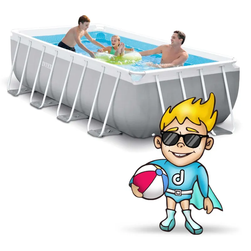Piscine de jardin 400 x 200 x 100 cm parfaite pour l'été