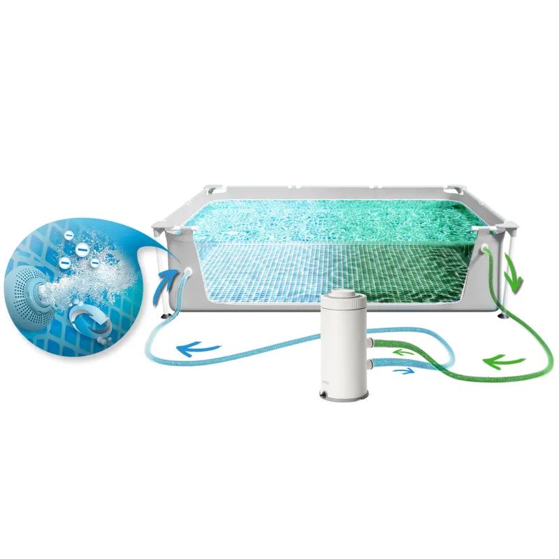 Piscine de jardin idéale pour les familles 400 x 200 x 100 cm