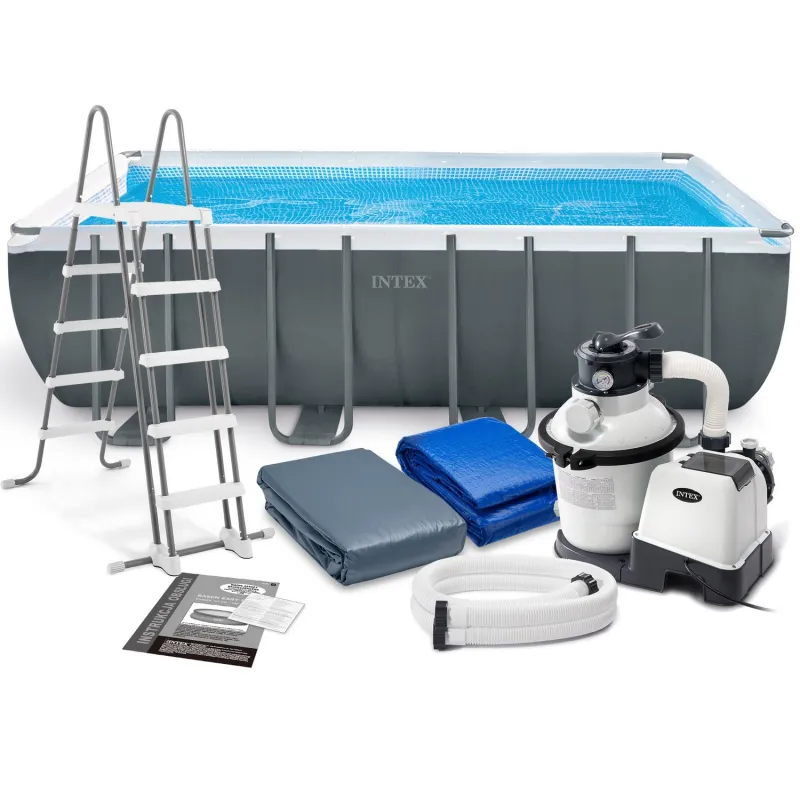 Piscine tubulaire de jardin 549 x 274 x 132 cm, idéale pour les loisirs en plein air, 11en1 INTEX 26356