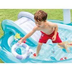Aire de jeux gonflable crocodile durable, parfait pour le jeu dans le jardin pour enfants