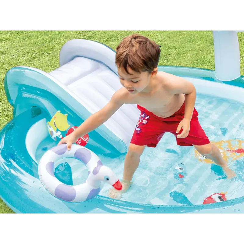 Aire de jeux gonflable crocodile durable, parfait pour le jeu dans le jardin pour enfants